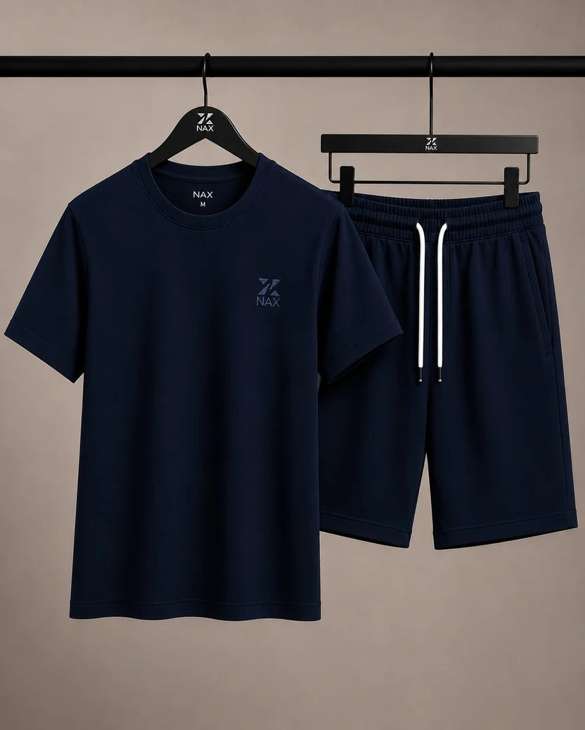 Men's Premium Cotton Shorts Co-Ord Set