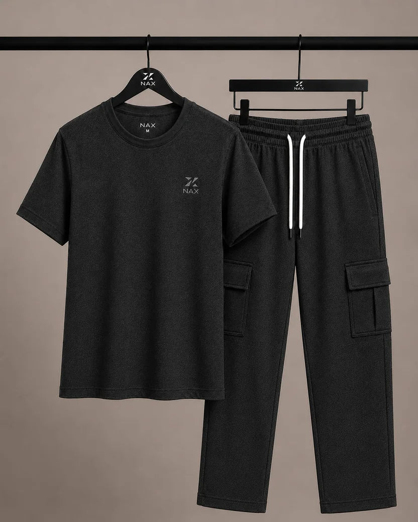 Men's Premium Cotton Cargo Trouser Co-Ord Set