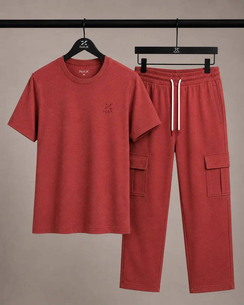 Men's Premium Cotton Cargo Trouser Co-Ord Set