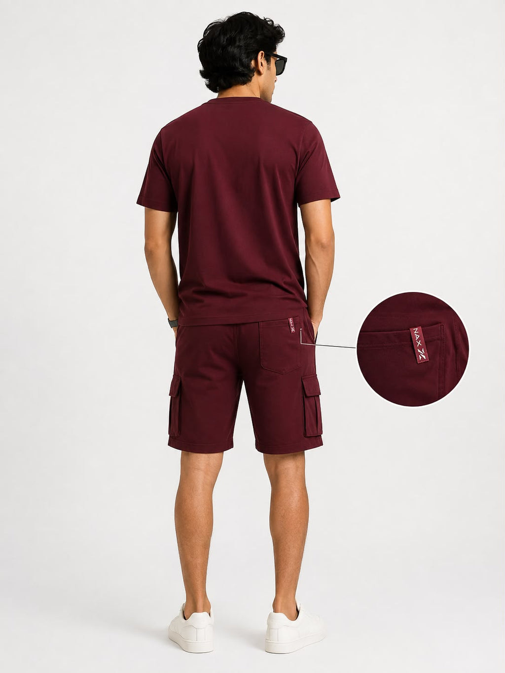Men's Premium Cotton Cargo Shorts Set