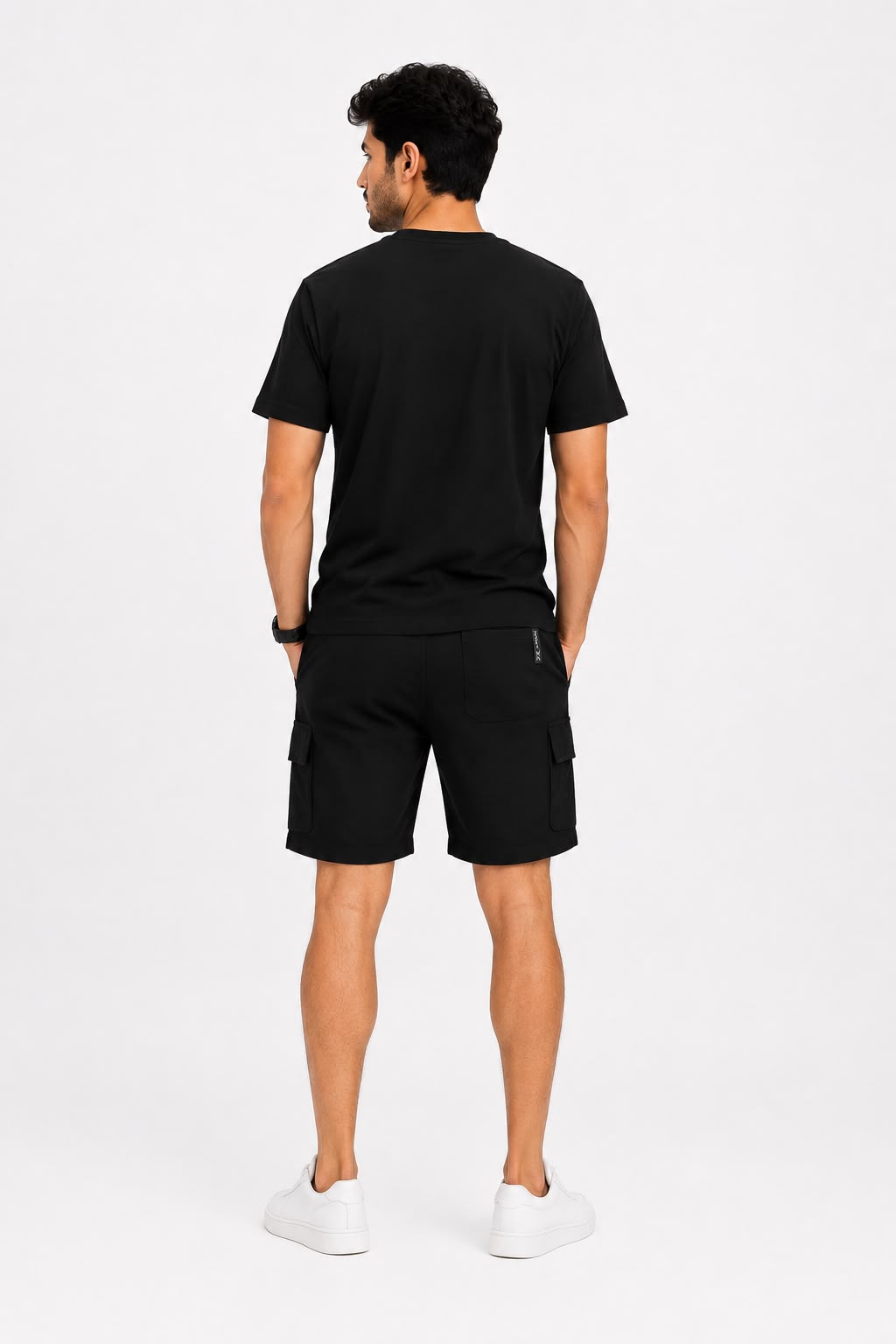 Men's Premium Cotton Cargo Shorts Set
