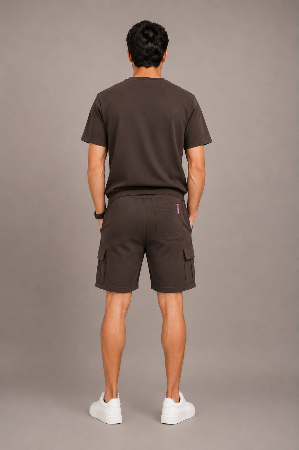 Men's Premium Cotton Cargo Shorts Set