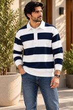 Rugby Collar Sweatshirt