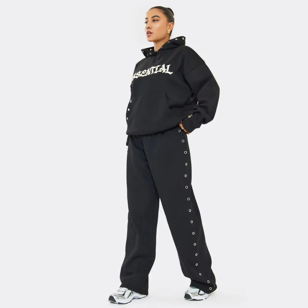 Essential Eyelet Set Hoodie & Joggers premium made for everyday style