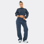 Navy Stay effortlessly stylish in our Cropped Sweater and Elasticated