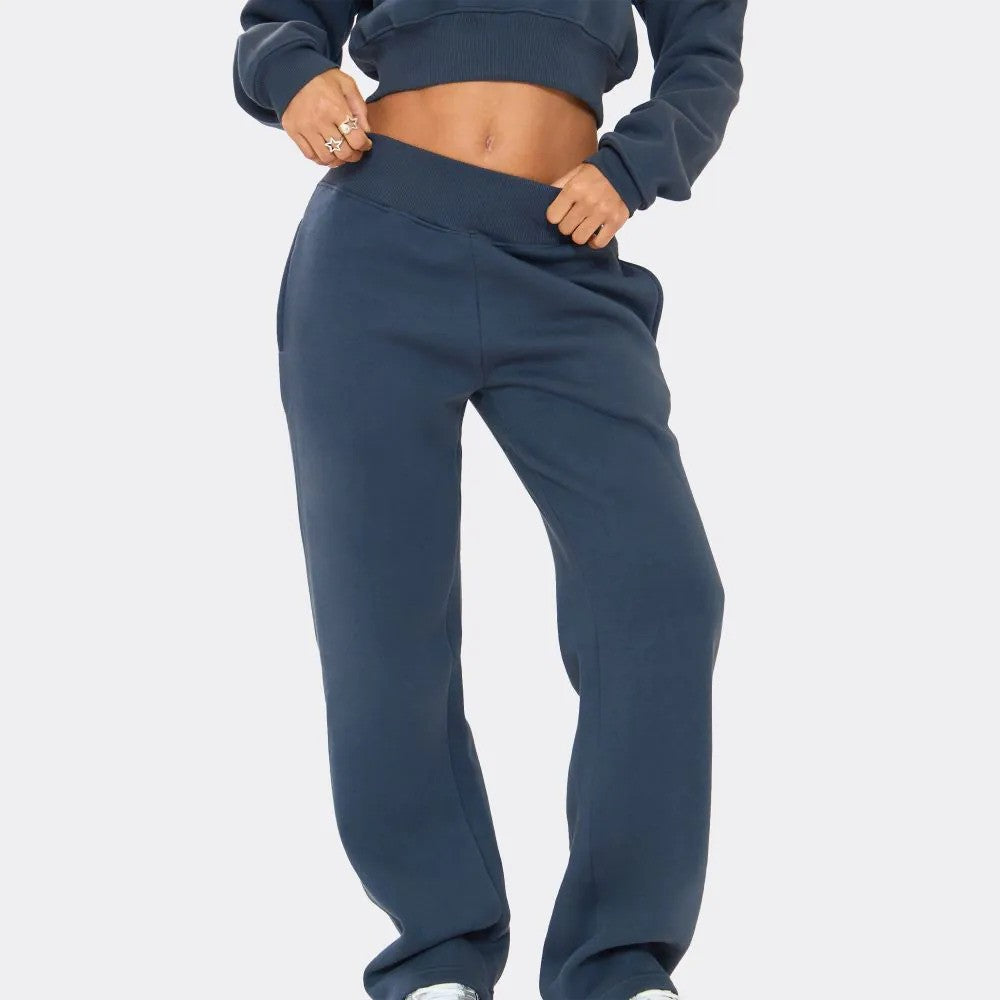 Navy Stay effortlessly stylish in our Cropped Sweater and Elasticated