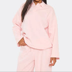 Baby pink Sweatshirt and Joggers that upgrade your everyday style