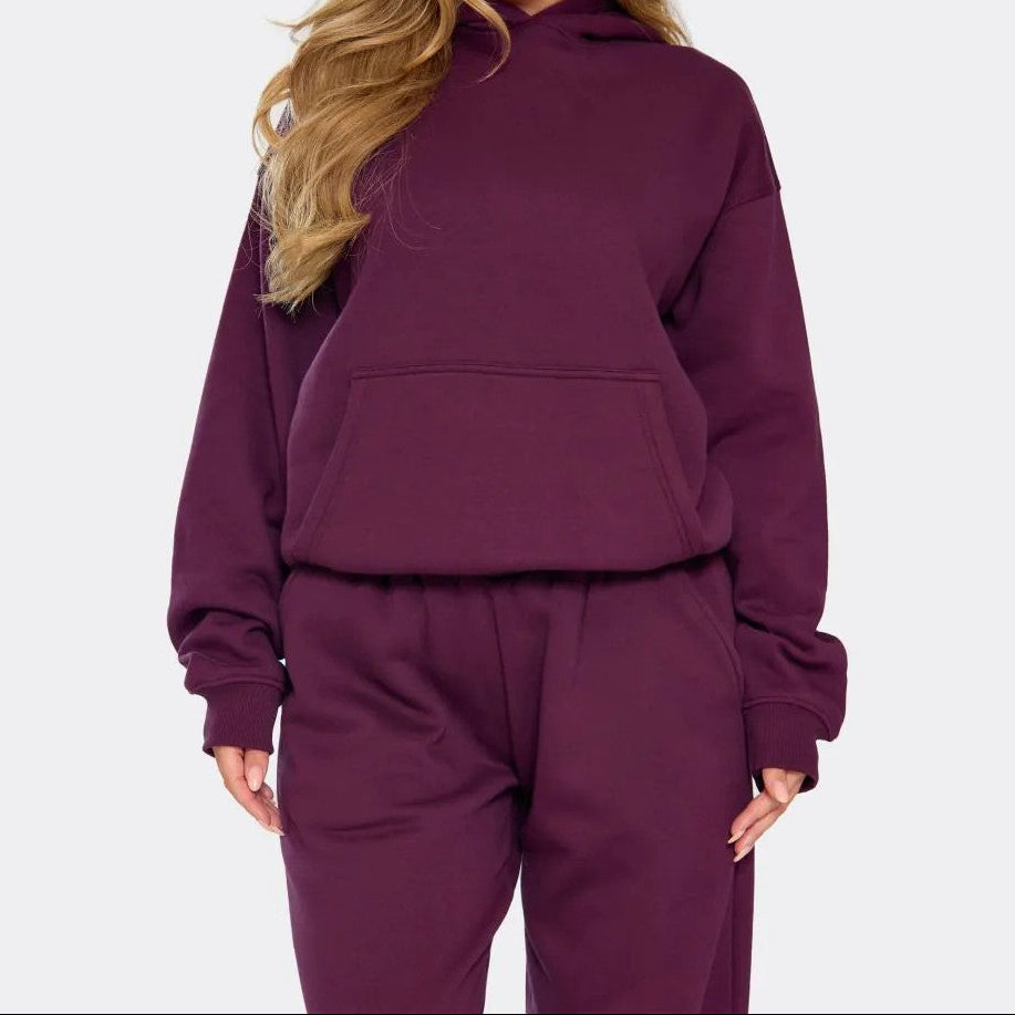 Plum vibes Stay cozy, stylish, and effortlessly chic with this perfect matching set