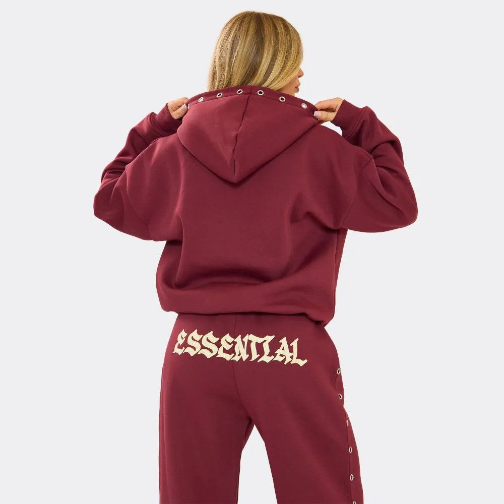 Essential Eyelet Set Hoodie & Joggers premium made for everyday style