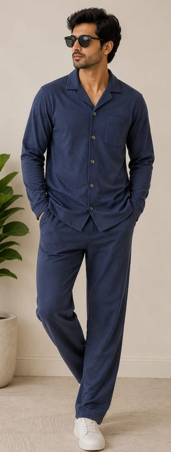 Men’s Safari Suit – Premium Casual Co-Ord Set