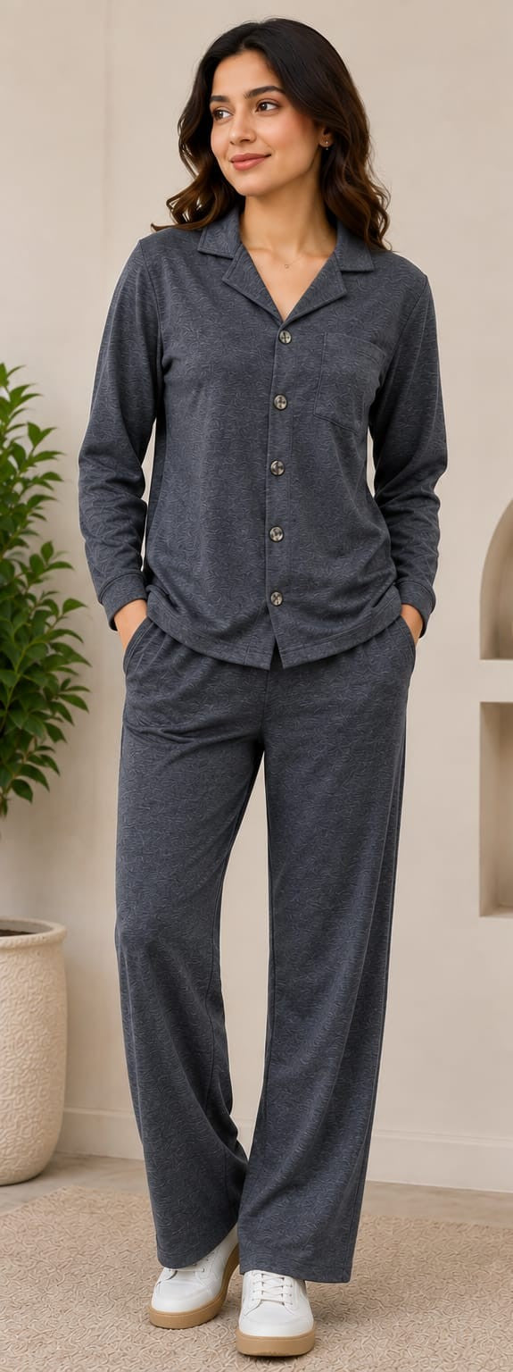 Woman Safari Suit – Premium Casual Co-Ord Set