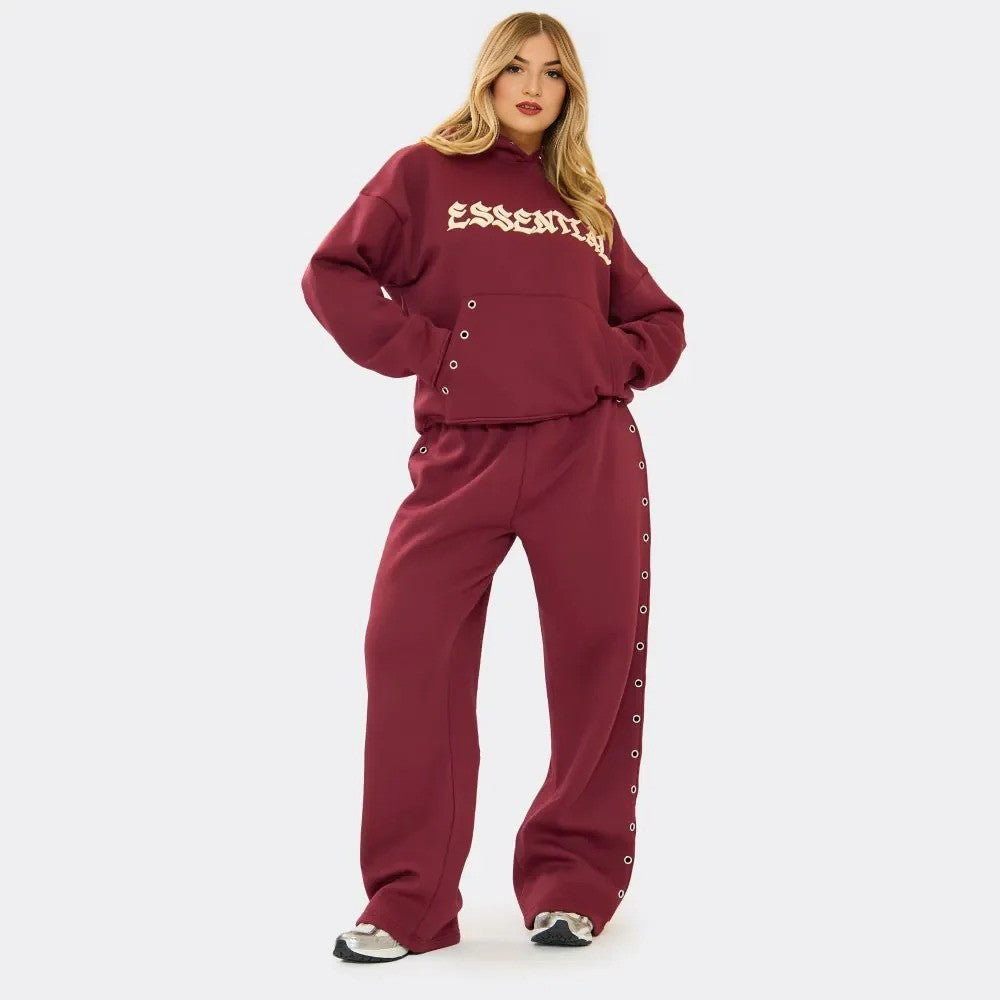 Essential Eyelet Set Hoodie & Joggers premium made for everyday style