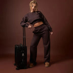 Chocolate Brown Stay effortlessly stylish in our Cropped Sweater and Elasticated