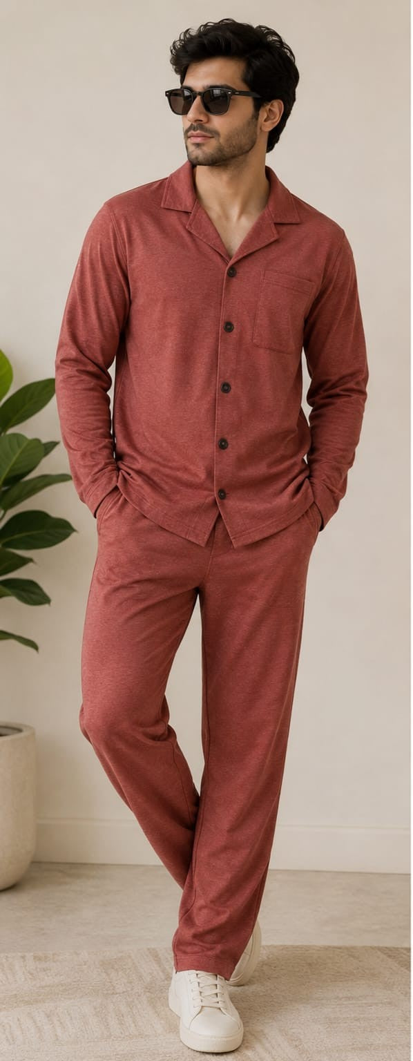 Men’s Safari Suit – Premium Casual Co-Ord Set