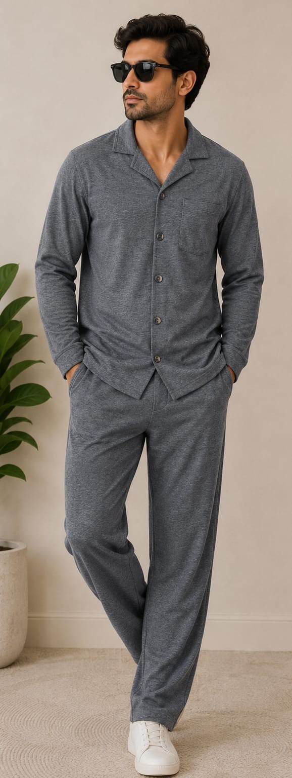 Men’s Safari Suit – Premium Casual Co-Ord Set